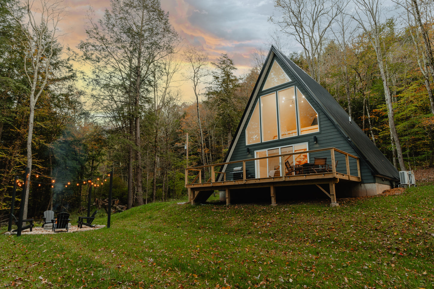 BirchRidge A-Frame:Catskills Retreat-Sauna-FirePit - Luxe Living STR Properties