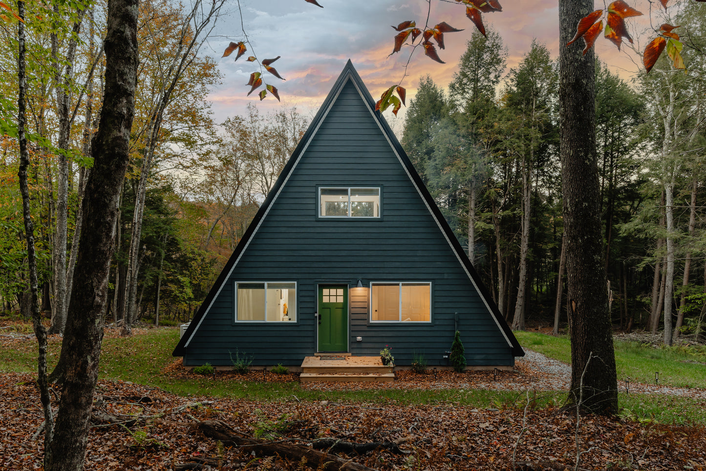 BirchRidge A-Frame:Catskills Retreat-Sauna-FirePit - Luxe Living STR Properties