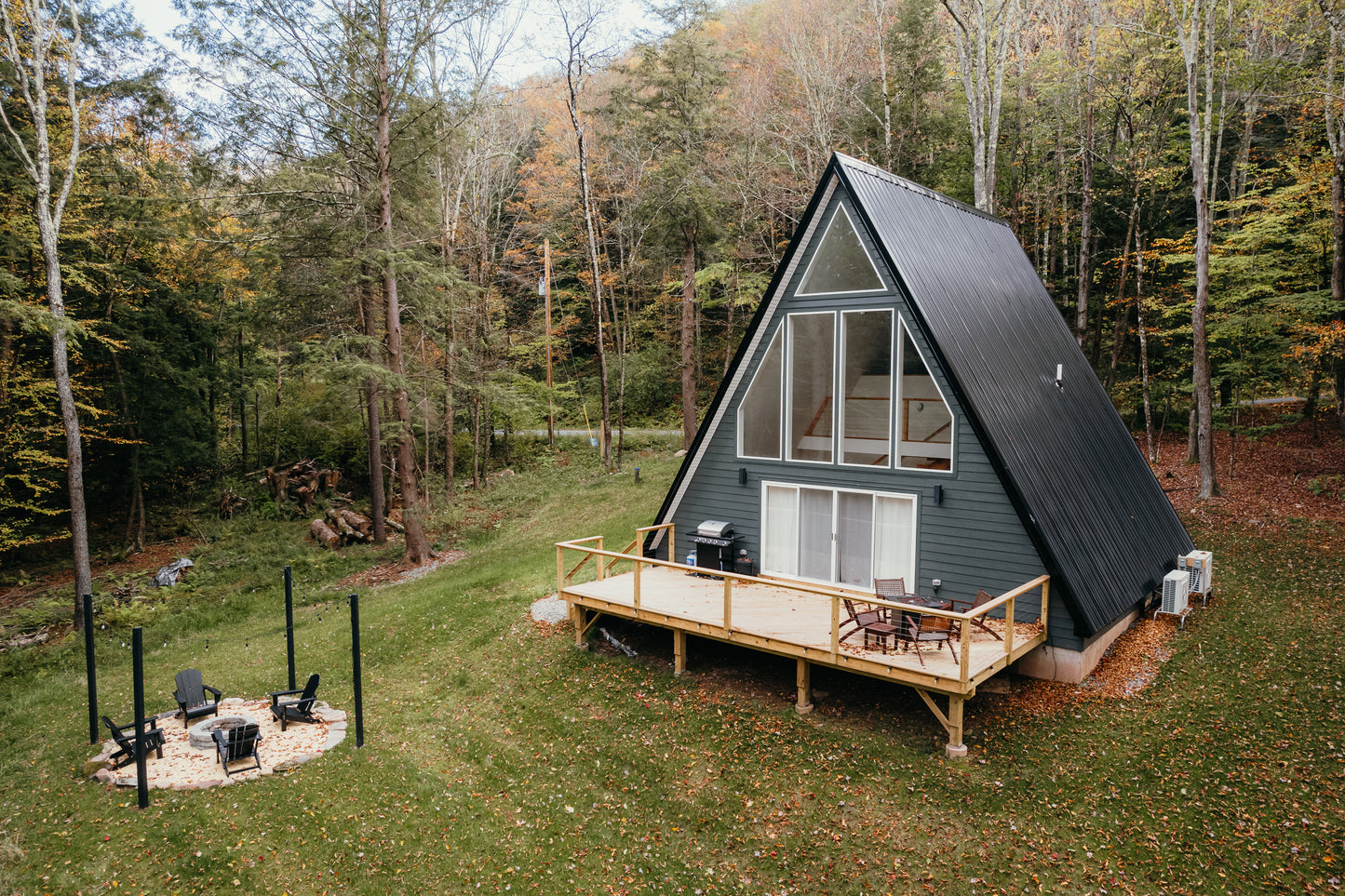 BirchRidge A-Frame:Catskills Retreat-Sauna-FirePit - Luxe Living STR Properties